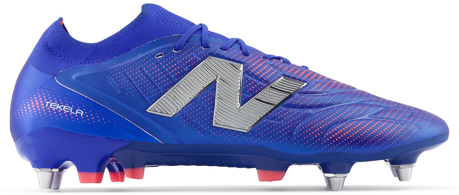 Crampons New Balance Tekela v5 Elite Low Cut SG Bleu Blauw