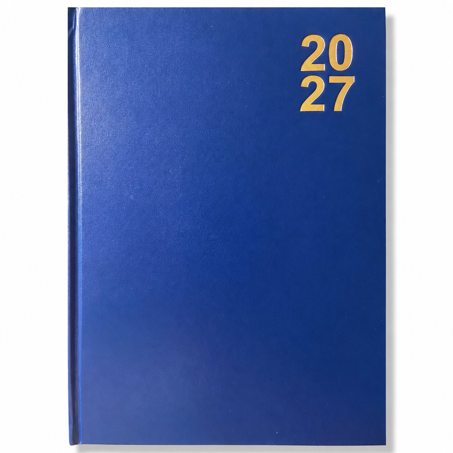 Dagagenda 2027 A4 – 1 dag per pagina – Afsprakenagenda met harde kaft – Blauw