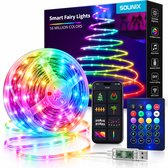 Sounix Led strip - 10 meter met Smart App en Afstandsbediening - RGB - Dimbaar - IP 65 - Smart LED light verlichting - Led-strips - Timer en muziek modus