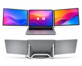 Portable Monitor - Draagbare Monitor 2x 16 Inch - 1920x1200P - One Cable Solution - Tri Screen Laptop scherm Uitbreider - Extra scherm Laptop - Plug and Play - Gaming - Luvara