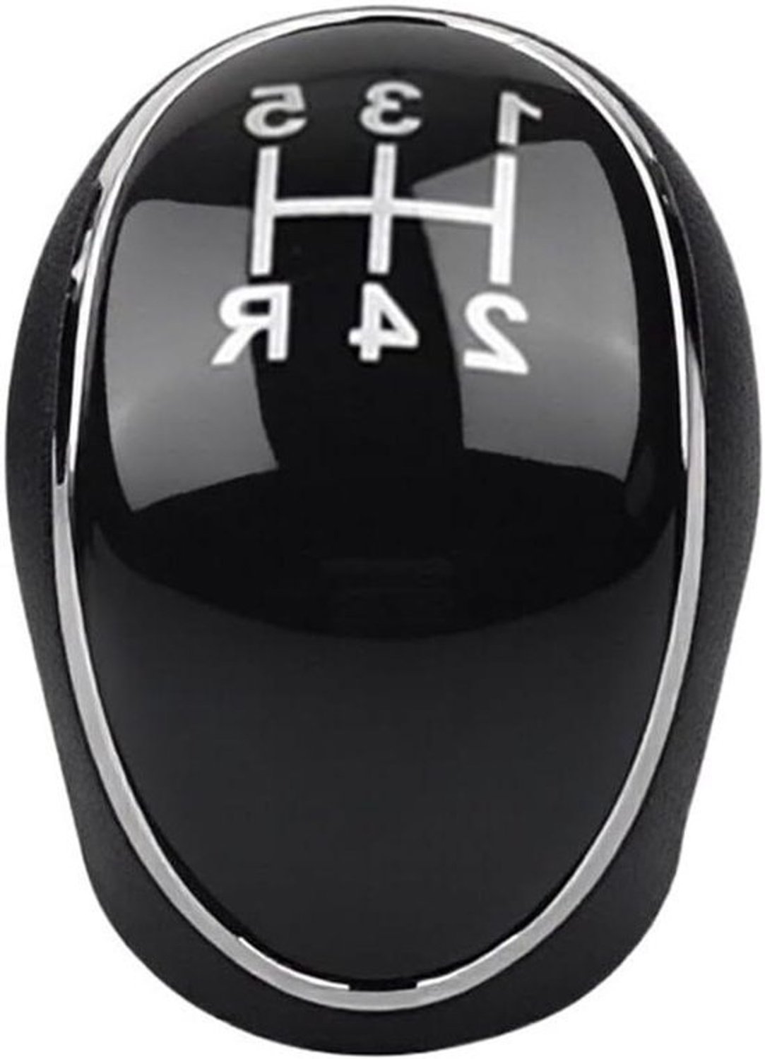 Versnellingspook Knop - Schakelhendel Handvat - Auto Interieur Upgrade - Ergonomisch R-Ontwerp - 5/6-Speed - Zwart