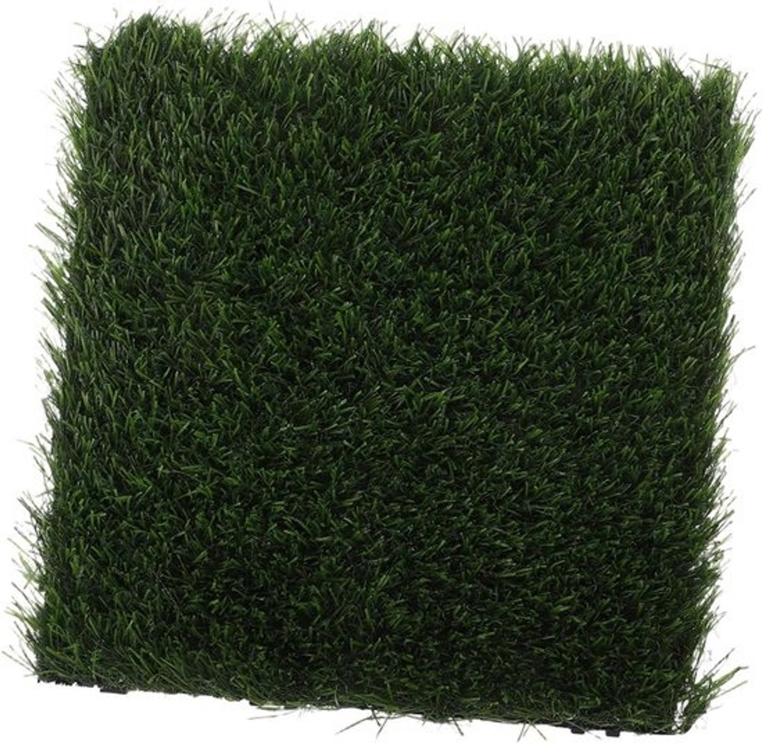 Kunstgras Tegels - Imitatiegrasmat Vloer - Buiten Decoratie - Levensechte Textuur - 30 x 30 x 2 cm - Groen