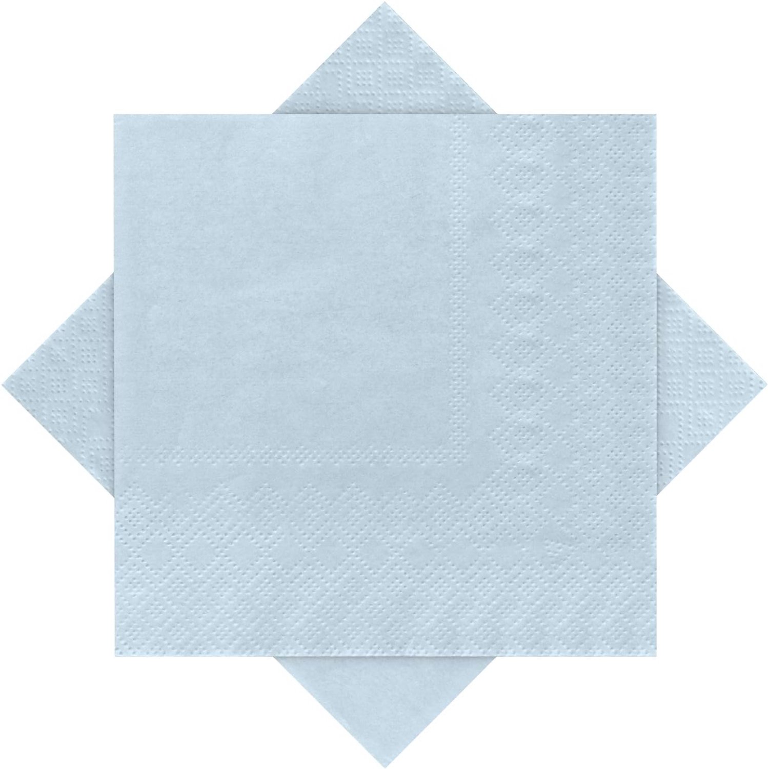 60 napkins light blue 12.5 x 12.5 cm Party napkins double layer - ShopVlot