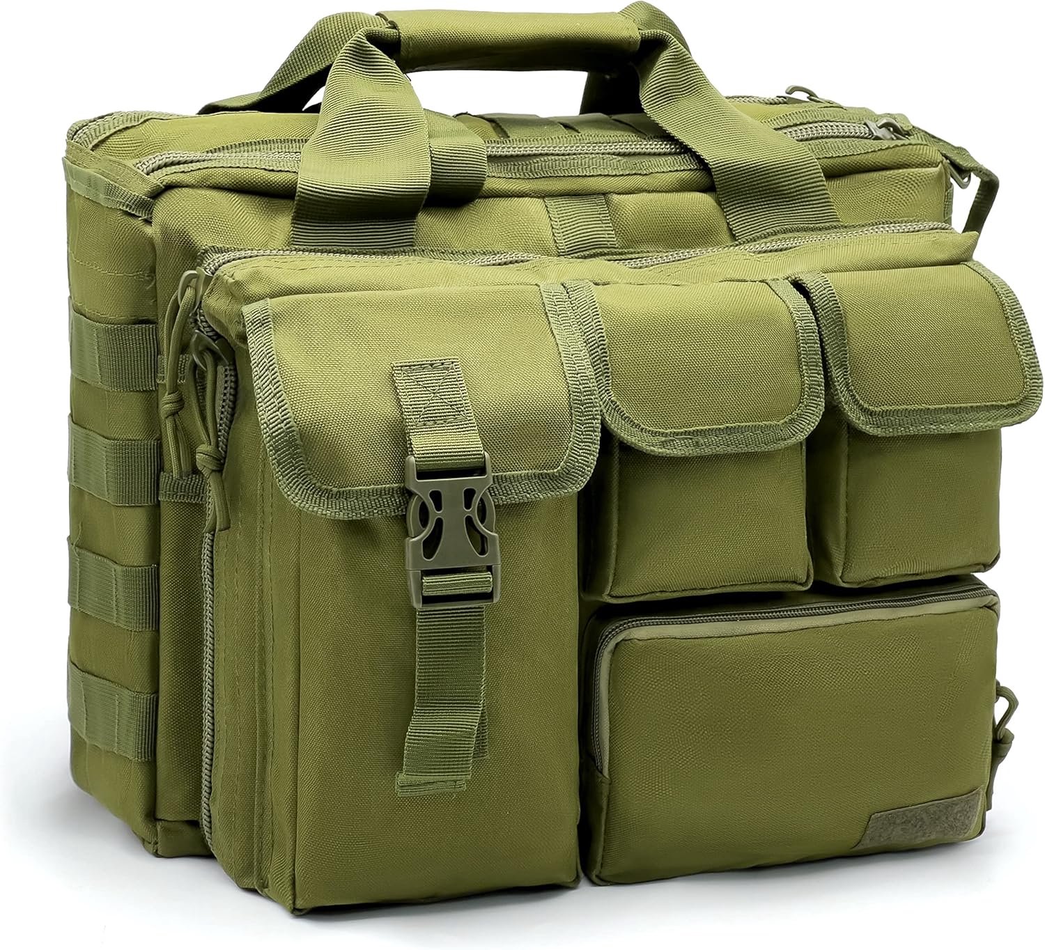 Alephnull Werktas heren tactische laptoptas 14/15,6 inch multifunctionele messenger bag range tas pilotentas aktetas - ShopVlot