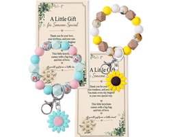 Oudizz Siliconen kralen armbanden voor vrouwen, kralen polsbandje, polsbandje, polsbandje, sleutelhanger - ShopVlot