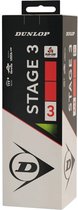 Dunlop Stage 3 Tennisballen - geel/rood - 3 stuks