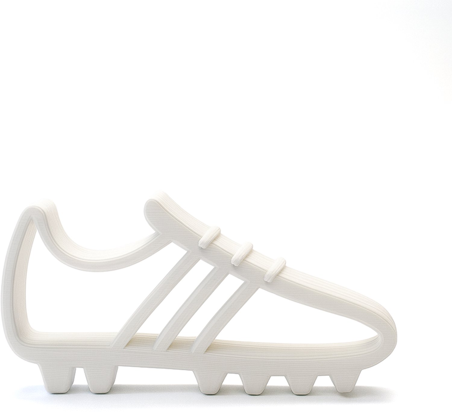 Voetbalschoendecoratie - wit - 20 cm breed