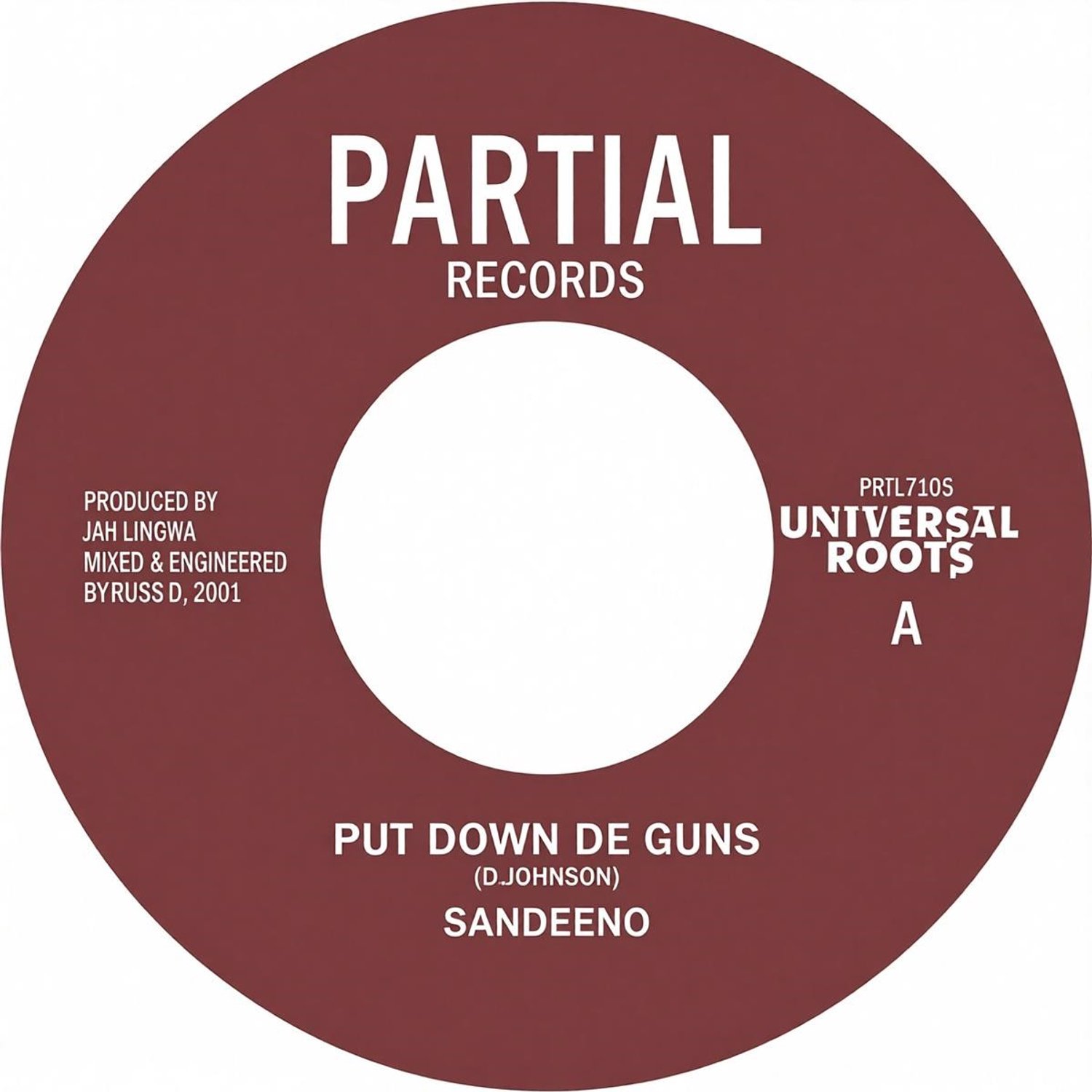 Sandeeno - Put Down De Guns (7" Single)