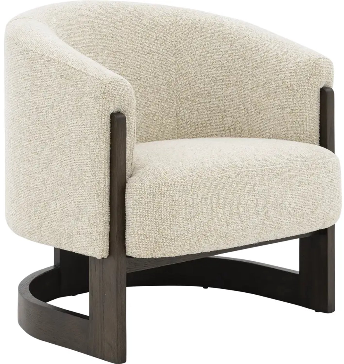 Goossens Fauteuil Sweet - Stof - Wit