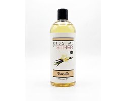 Sther Premium Massageolie - Vanille - 250ml - Natuurlijk Glijmiddel op Oliebasis - Met Avocado-olie - Langdurig Glijvermogen