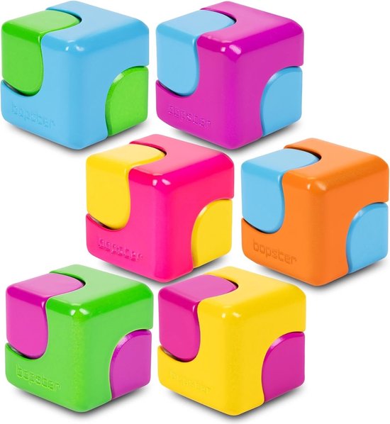 Neon Fidget Spinner - Blauw Neon - 2,9 x 2,9 x 2,9 cm - Metalen Speelgoed met Sensorische Stimulatie - Voor Kinderen en Volwassenen — afbeelding 5