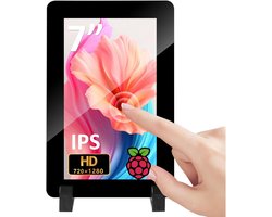 Touchscreen 7 Inch DSI IPS 720×1280 HD - Capacitive Touch - 6H Hardheid - Geschikt voor Raspberry Pi - Luxento