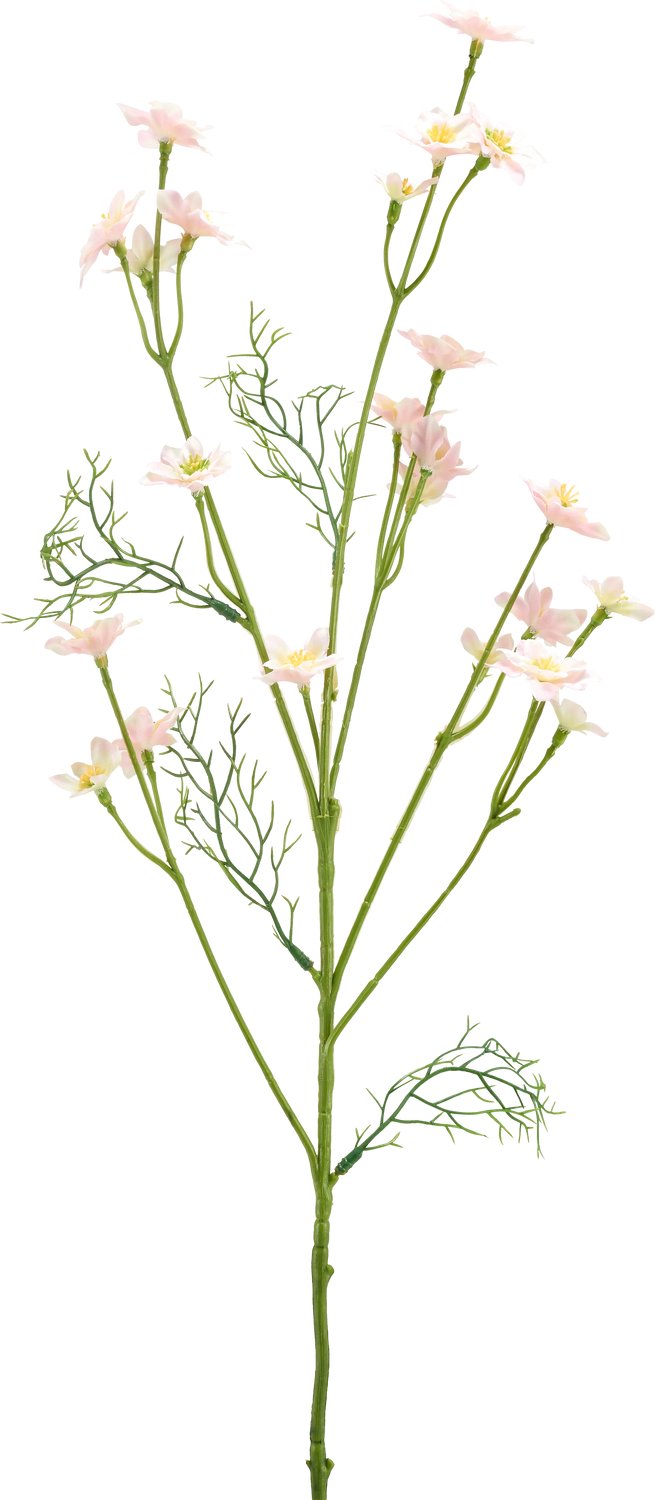 Easyplants | Kunstbloem Wilde Bloem 68 cm licht roze | Zijde | Nepbloemen | roze | Onderhoudsvrij | Kant-en-klaar
