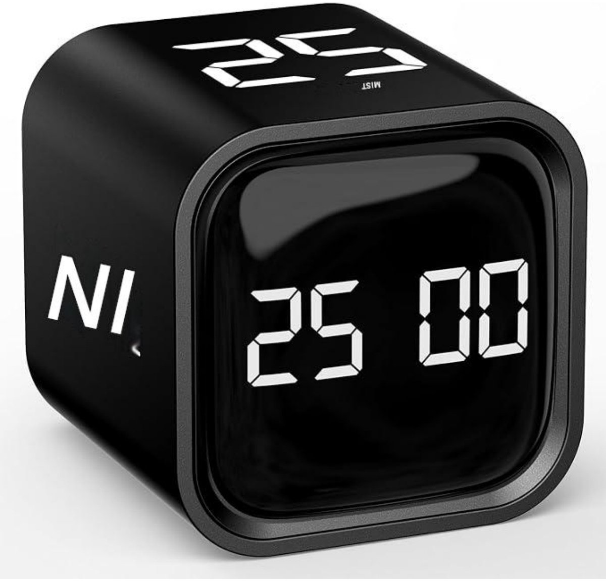 SSTRWGOOD Eierwekker - Pomodoro Timer - 44x44x46mm - Twee standen - Compact en draagbaar - Geschikt voor koken leren werken - Kunststof - 1 Stuk
