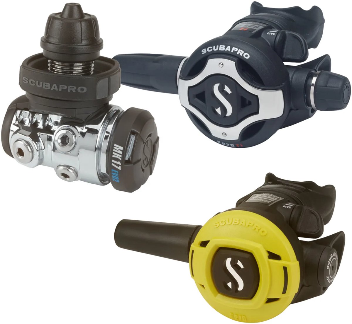 Scubapro MK17 EVO 2 S620 Ti met S270 octopus