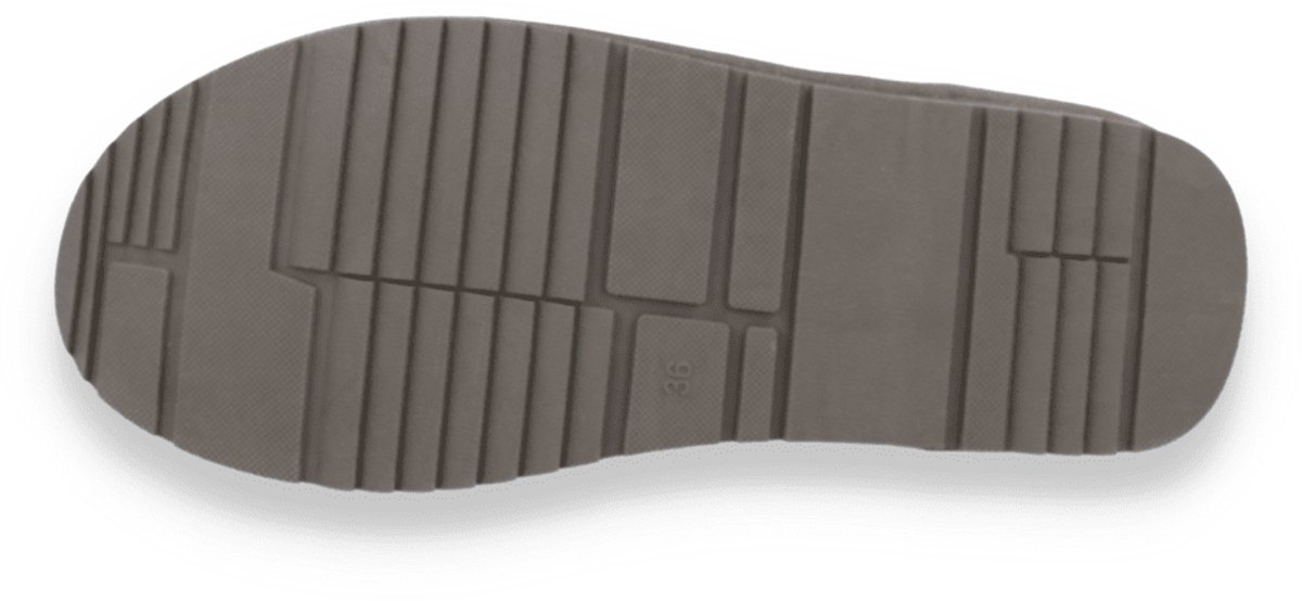 Mode-mania Dames Enkellaars | Taupe | Maat: 40