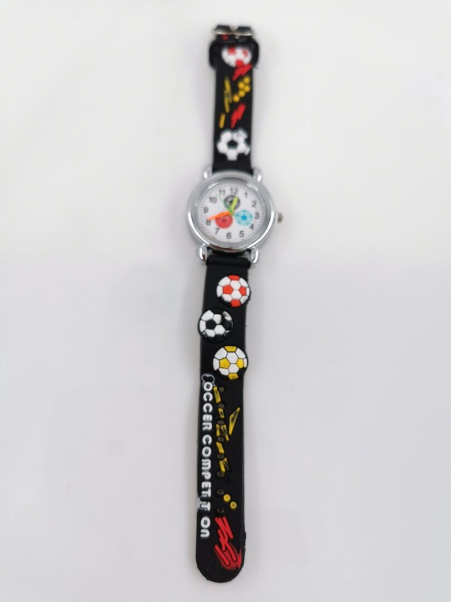 kleding - schoenen - accessoires - meisjes/jongens - horloge - Quartz - kinder - voetbal - siliconen - sieraad - accessoires