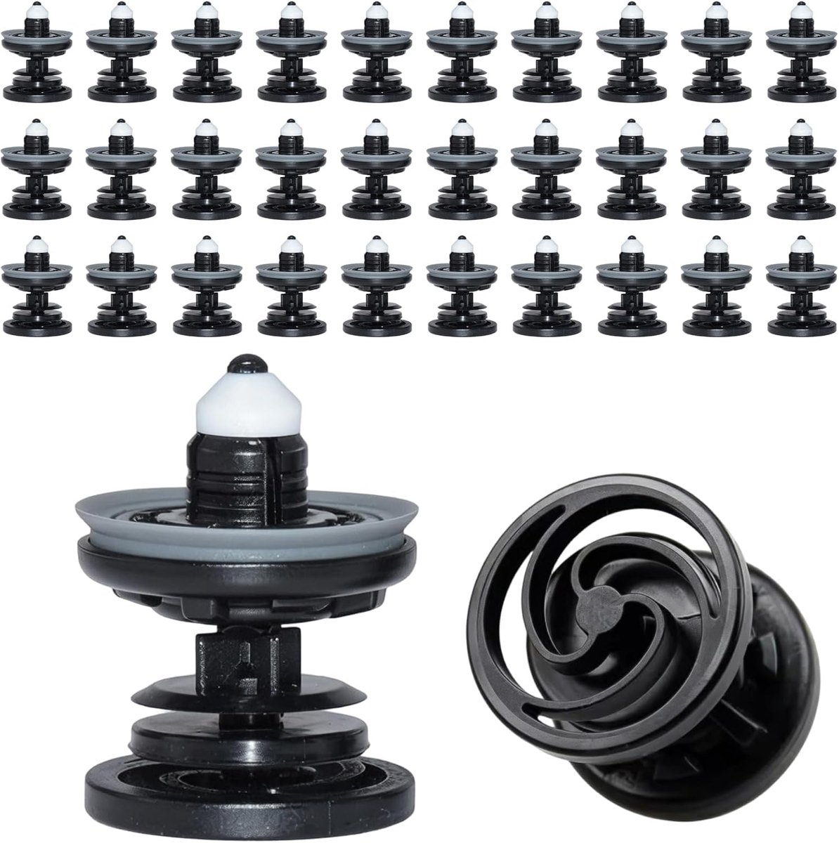 80 stuks bevestigingsclips voor deurbekleding, bevestigingsclips, autoklemmen, deurbekleding, clips, kunststof, trim-clip, montageclip, compatibel met VW Golf 5, 6, 7, T5, T6, Polo Caddy, A1, A4, A5