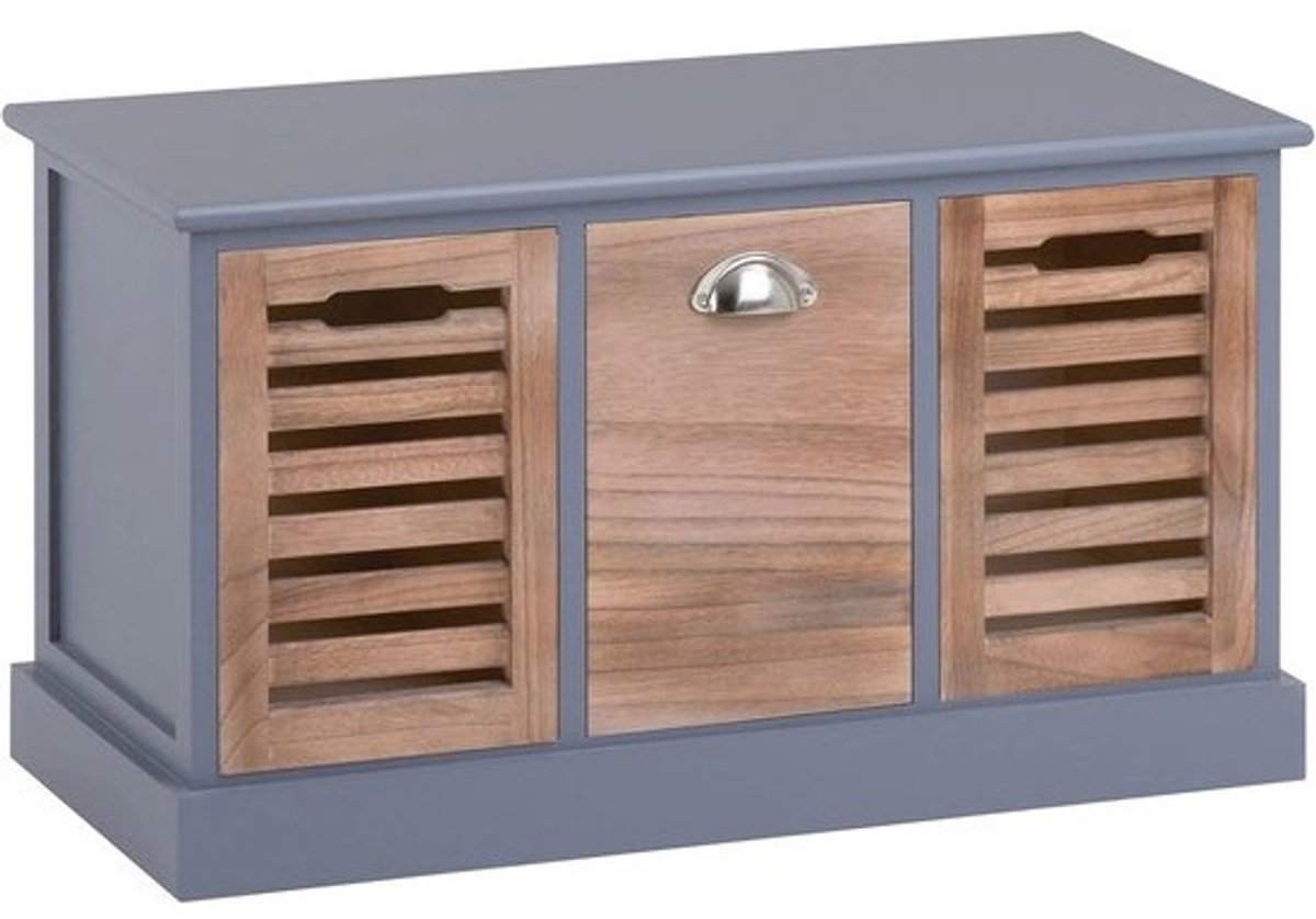 Zitbank in vintage look met 3 laden en opbergruimte