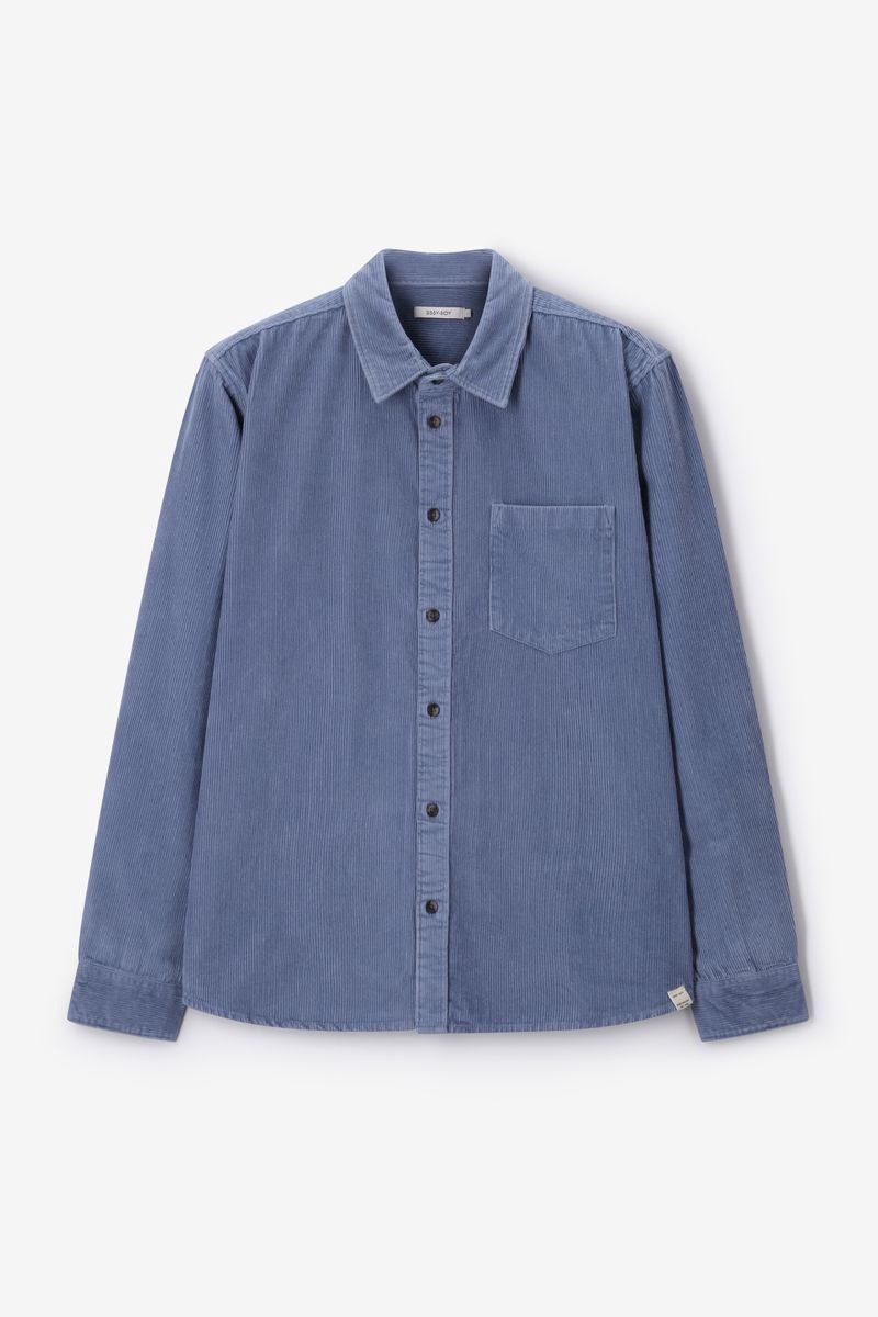 Sissy-Boy - Blauw corduroy overhemd