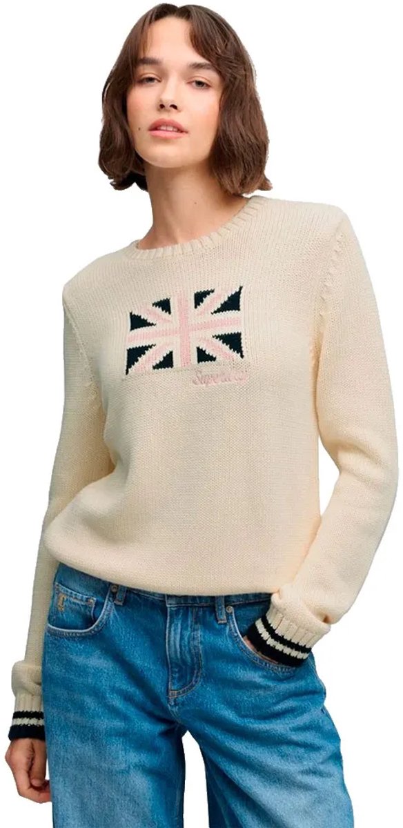 Superdry - Statement Flag Knit - Dames - Sweaters