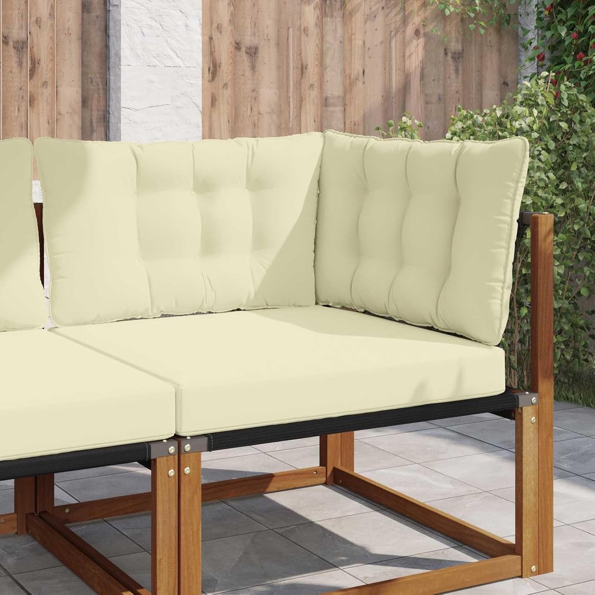 Sofakussen voor buiten 3 stuks crème polyester, rugkussen palletkussen zitkussen voor palletmeubels tuinmeubelen 900916