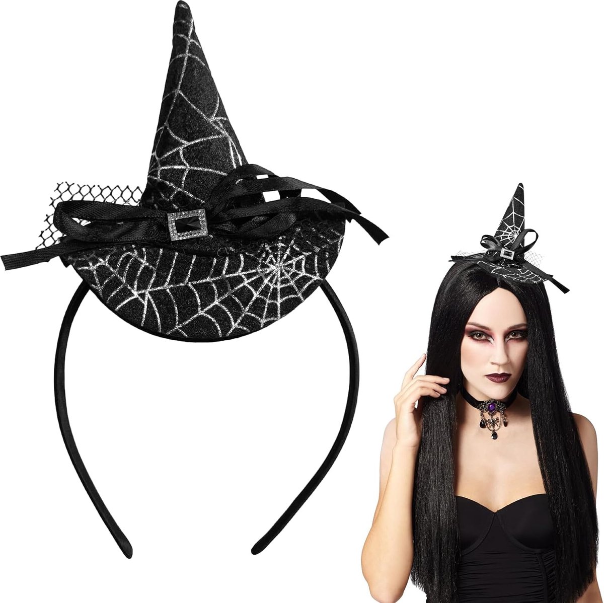 Haarband, Halloween heksenhoed, hoofdband, Halloween hoofdband, kinderen, dames, hoofdbedekking, voor Halloween-decoratie, cosplay kostuum