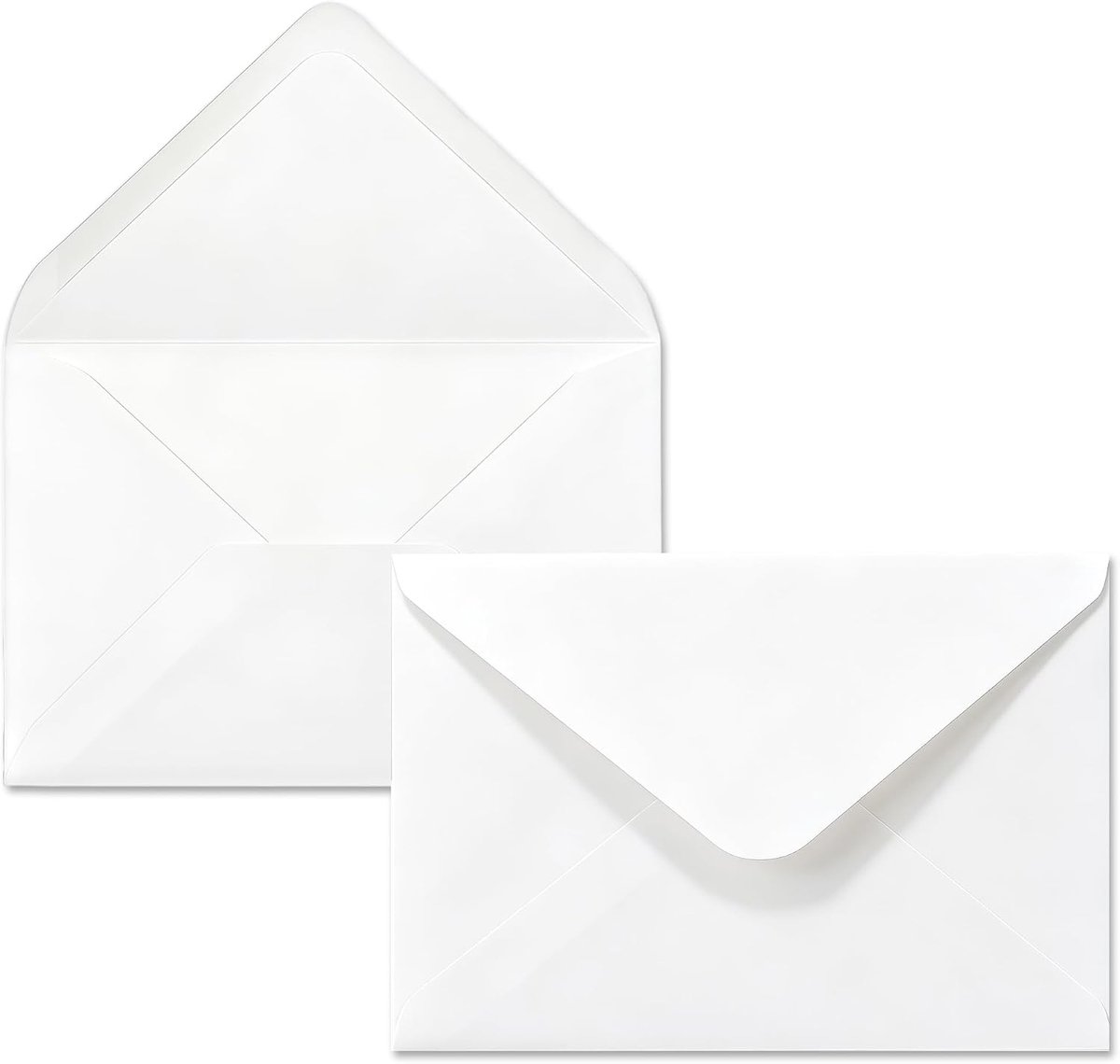 100 enveloppen voor bruiloftsuitnodigingen, kraftpapier, 110 g/m², formaat B6 (18,5 x 13,5 cm), nat lijmen, enveloppen zonder venster, enveloppen voor bruiloft, gekleurde enveloppen, enveloppen van