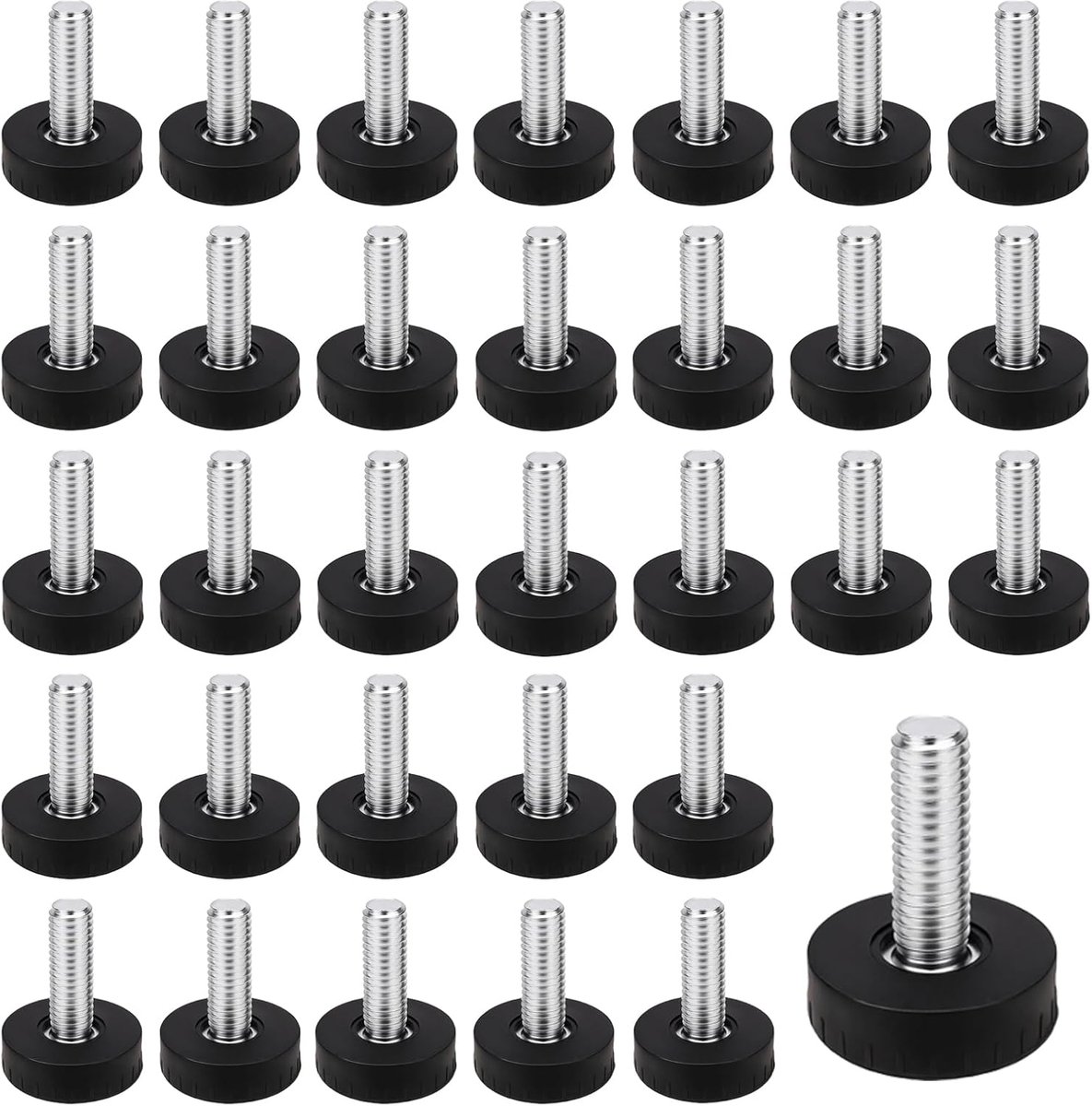 Poten M6 × 18 mm stelschroef Ø 20 mm, 32 stuks