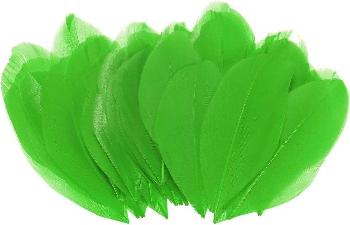 Veren om te knutselen, grasgroen 3,57 - 9,5 cm natuurlijke ganzenveren pluizige pluim voor bruiloft tafelmiddelpunten/dromenvanger, doe-het-zelf ambachten decoraties veren