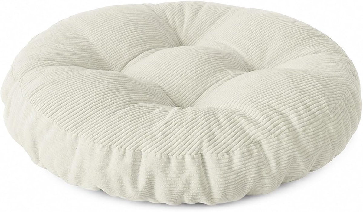 Zitkussen, 65 x 65 cm, antislip, wasbaar, wit