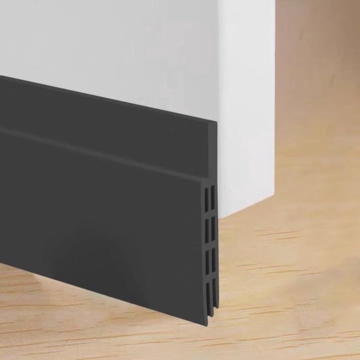 Inovra Plus - Deurafdichting en weerstrip voor onder deur (2 stuks) met zwart design