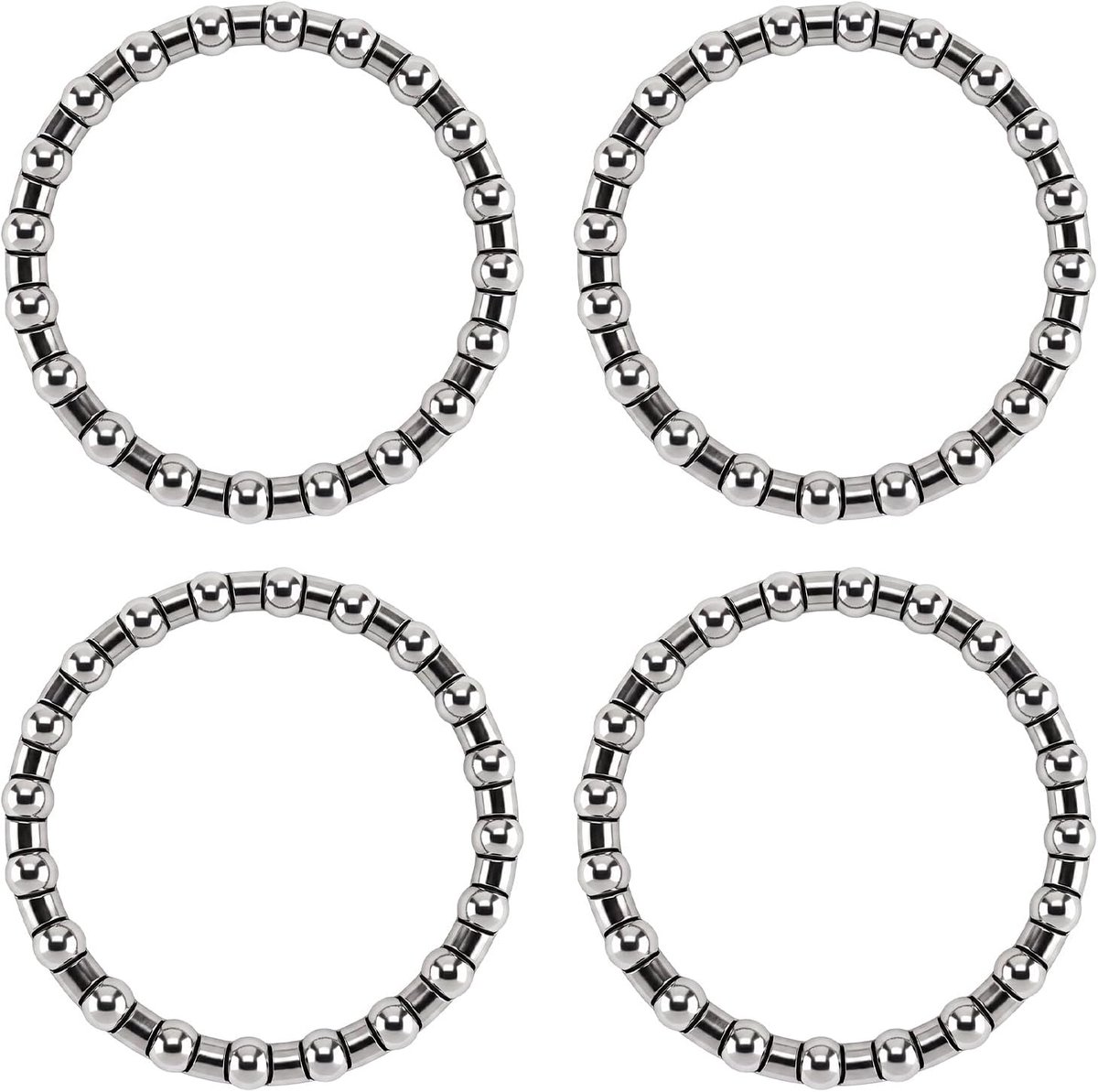 4 Stuks Kogellagerballen, Fietsonderdelen Voor Pedaallager, Kooilagers OD 40 Mm, Fietsaccessoireset Voor Pedaallagers, Compatibel Met Fietskrukken Stretchfietsen Lowrider Fietsen