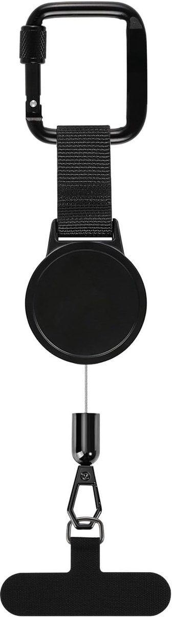 Anti-diefstalriem, intrekbare telefoonbevestiging, valbescherming, telefoonhouder, diefstalbeveiliging, voor wandelen, fietsen, klimmen, skiën, hardlopen