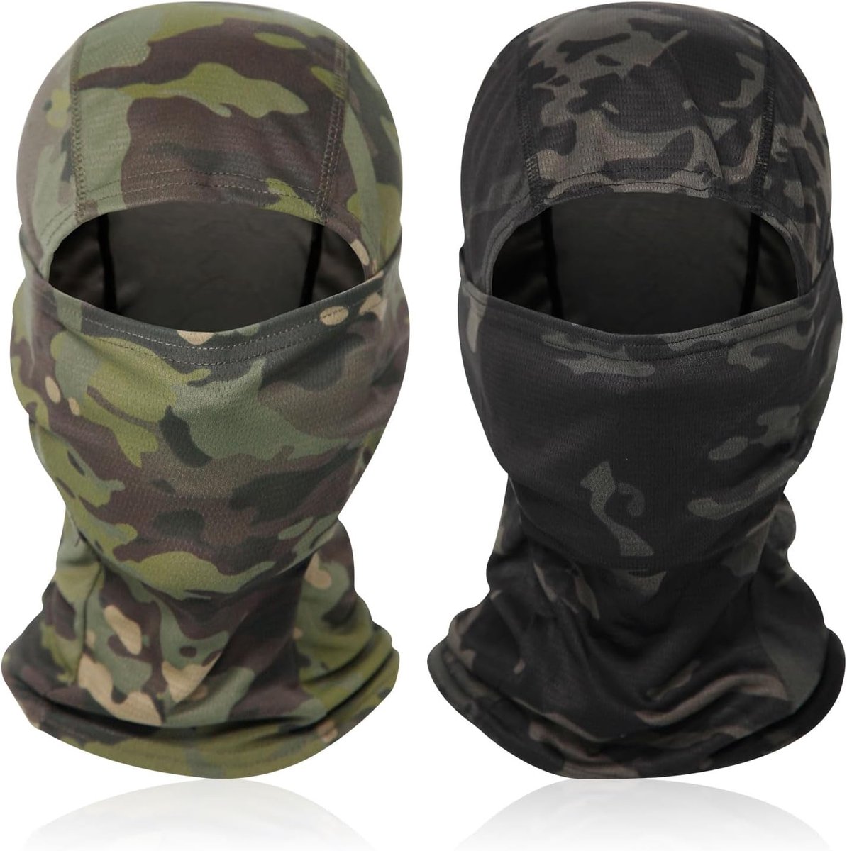 Bivakmuts - Zomer Bivakmuts in Camouflage Ontwerp, Twee Kleuren, Hoogwaardig Materiaal, Draagbaar, Comfortabel - Ideaal voor Winter en Zomer Activiteiten