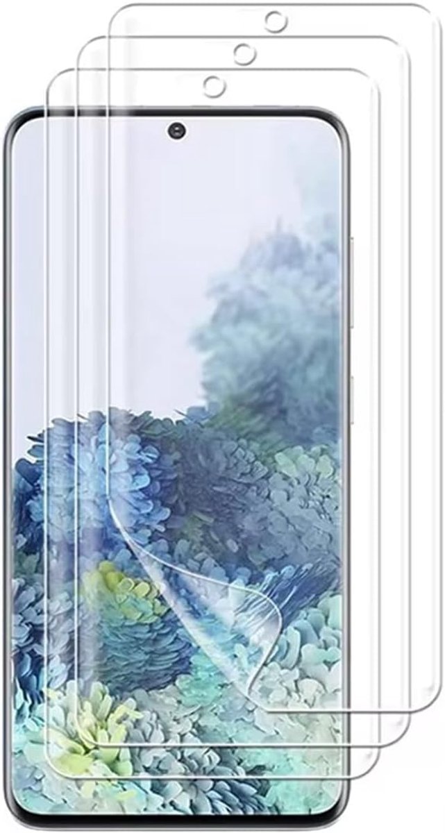 Displaybeschermfolie voor Samsung Galaxy S20+ Plus 6,7 inch, 3 stuks, zachte TPU HD transparante beeldschermbescherming, hoge gevoeligheid, geen gehard glas