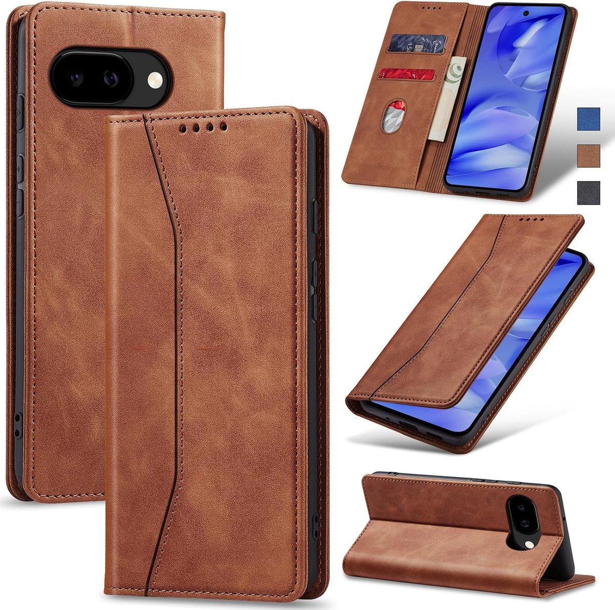 Hoesje voor Google Pixel 9A,Bruin