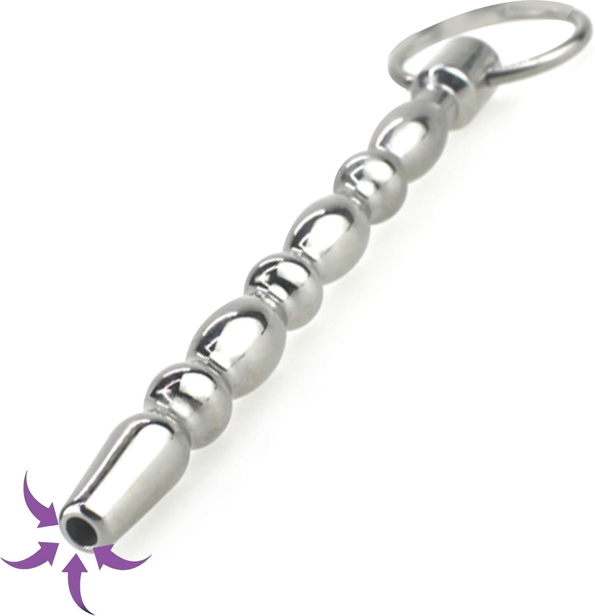Urethraspreider voor mannen 16cm totale lengte 12cm inbrengbaar ⌀1,1cm Urethrale dilatatoren mannen hol voor urethrale stimulatie urethrale plug dilator met ring voor veilig vasthouden FOPS N16-47