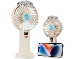 Handventilator met Waterspray – Draagbare Mini Mistventilator 25ml Reservoir, USB-C Oplaadbare…