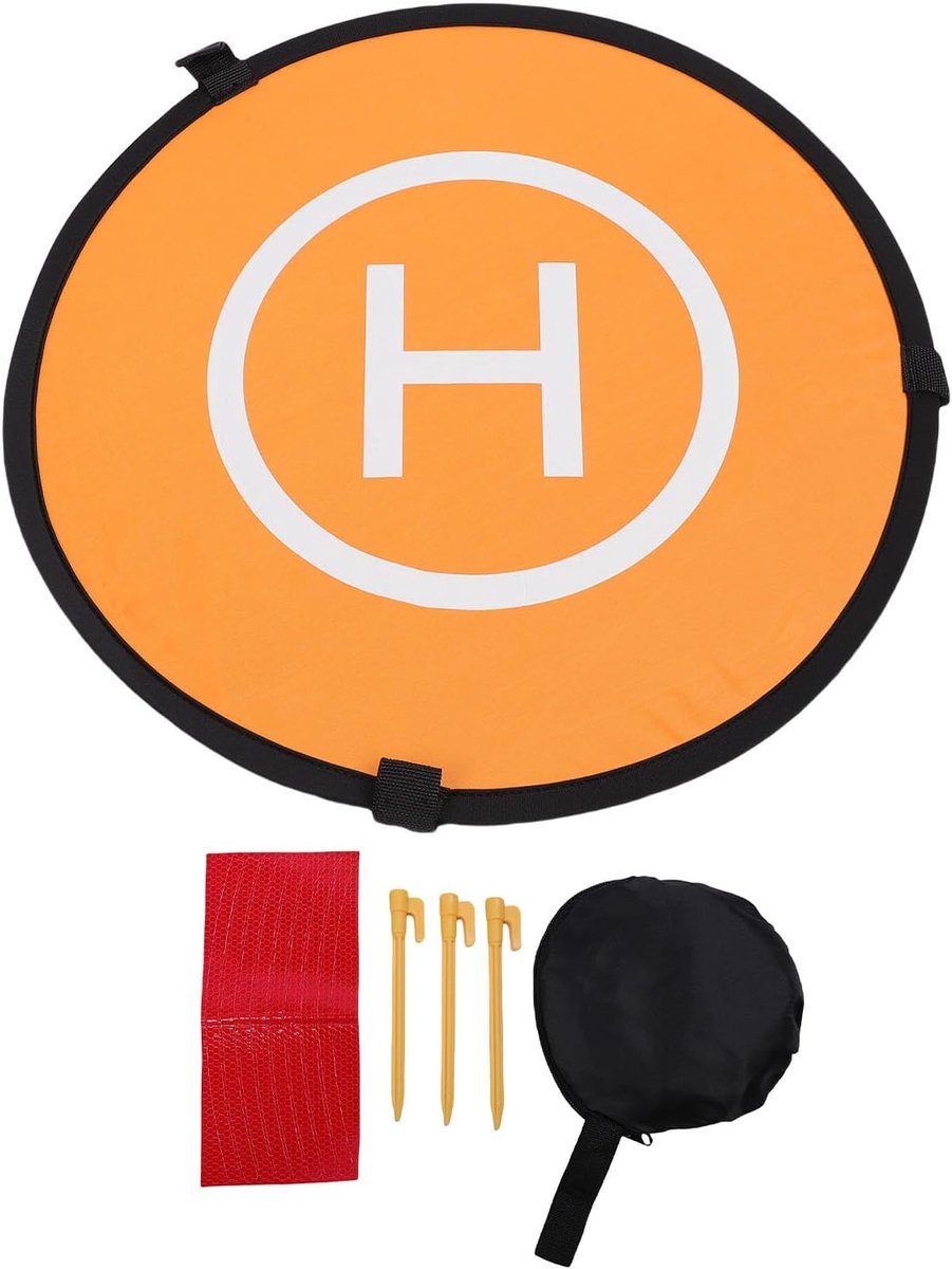 Drone Landing Pads, Oxford Doek Dubbelzijdig Draagbare Opvouwbare Vliegtuiglancering Helikopter Landmat voor RC Drones -Helikopter (55cm)