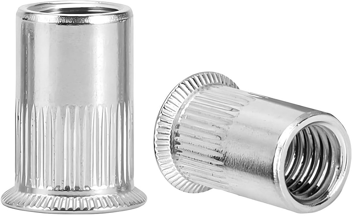Countersunk Head Crimp Nuts 200 Stuks van 304 Roestvrij Staal voor Industrieel Gebruik en Decoratie