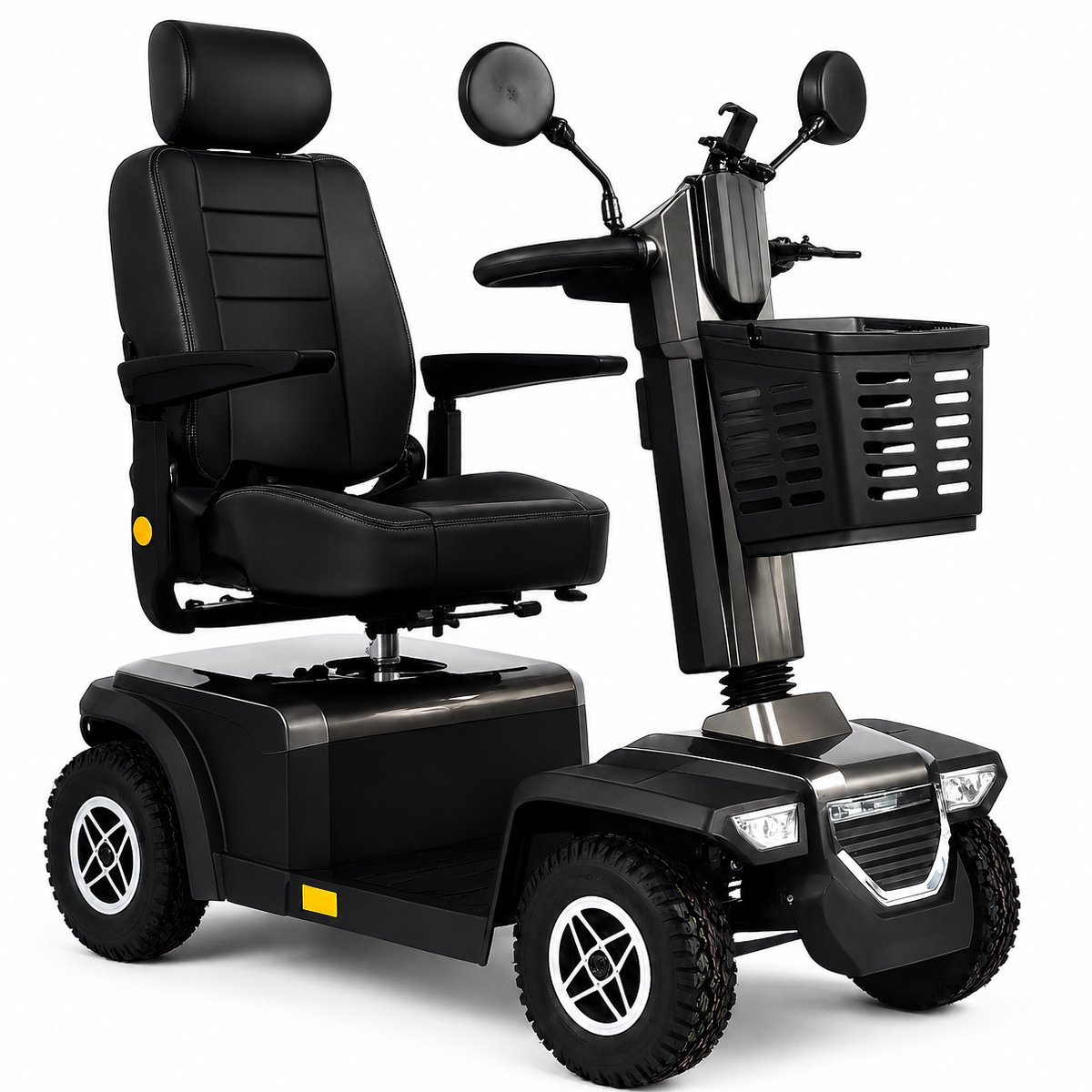 Scootmobiel Plaza Max 600E Plus Antraciet – 12 km/u | ±45 km Actieradius | Rondom Vering |