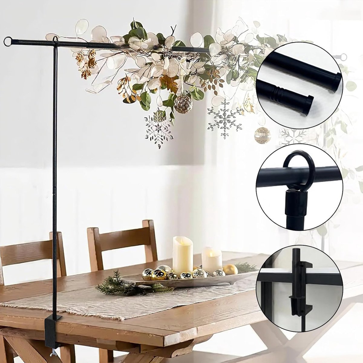 Feestdecoratie Boogframe – 250 x 120 cm – Zwart Metaal – Duurzame Constructie – Voor Feestelijke Gelegenheden En Evenementen