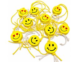 Gelukspoppetjes - Gelukshangers - Emoticons - Smileys - 10 stuks - Geluk - Emoji's
