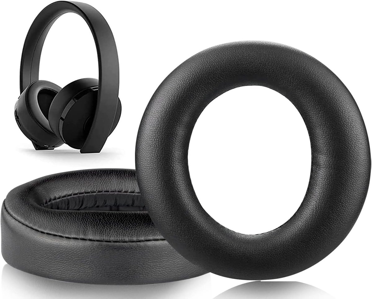 Zwarte Oorkussens voor Draadloze PS4 Headset - Comfortabele en Duurzame Vervangingen voor Gaming