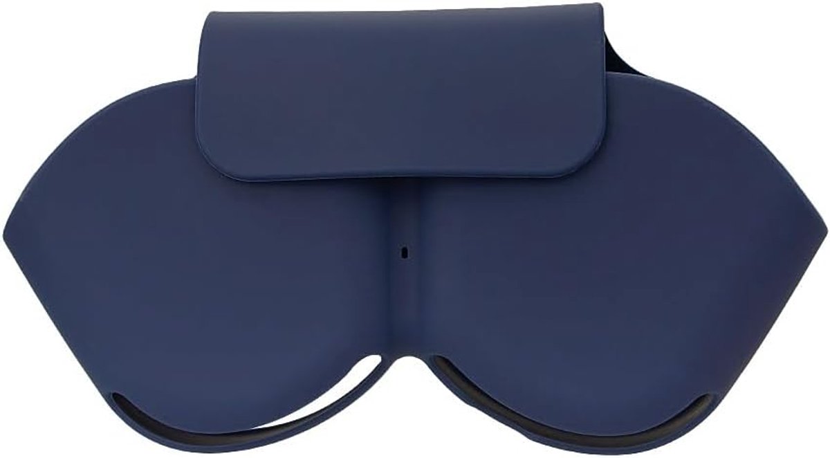 Opberghoes - krasbestendig stofbestendig reishoesje - Magnetische sluiting - Daagbare opbergtas voor Airpods Max over‑ear koptelefoon - Donkerblauw - Accessoires voor hoofdtelefoonhoesje - Grote opbergtas voor Bluetooth‑hoofdtelefoon