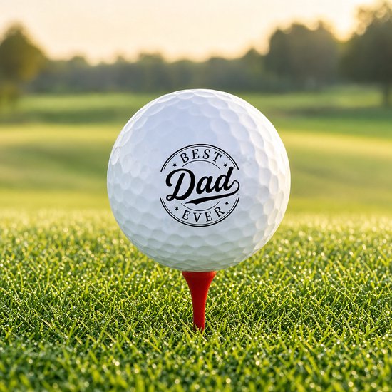 Wilson Golfballen Best Dad Ever - Vaderdag Golf Cadeau - 15 stuks - Bedrukte Golfballen van Wilson — afbeelding 3