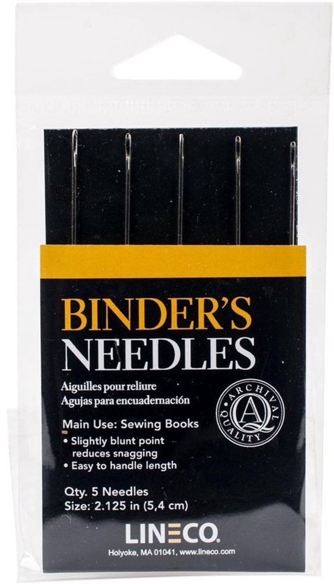 Boekbinder Stalen Naalden - 5 Stuks Wit - Voor Efficiënte Boekbinding