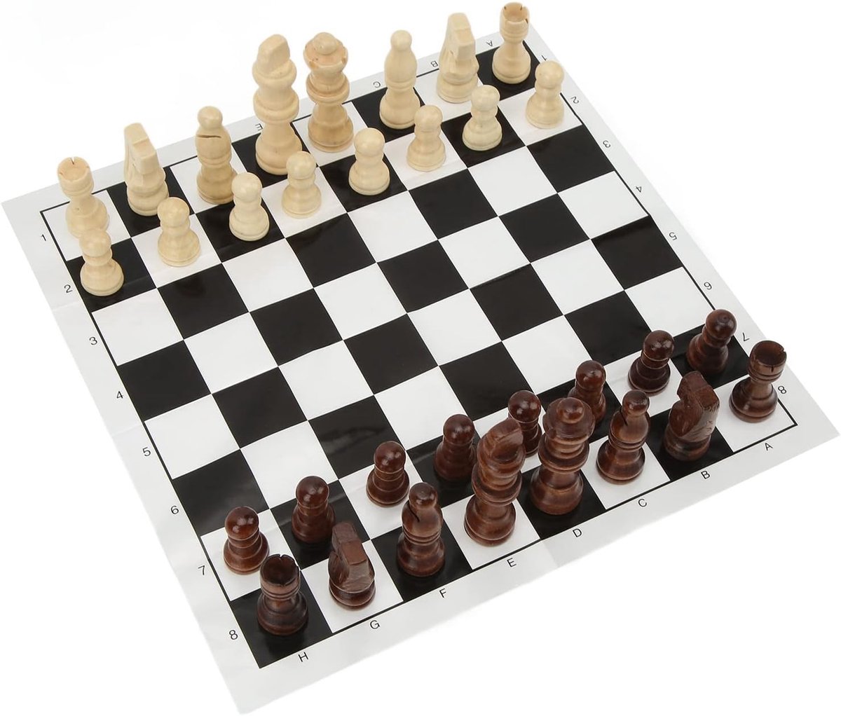 Schaakbord-set, zachte bodem, om beginners schaakfiguren en schaakborden te geven, gladder oppervlak voor familiefeesten