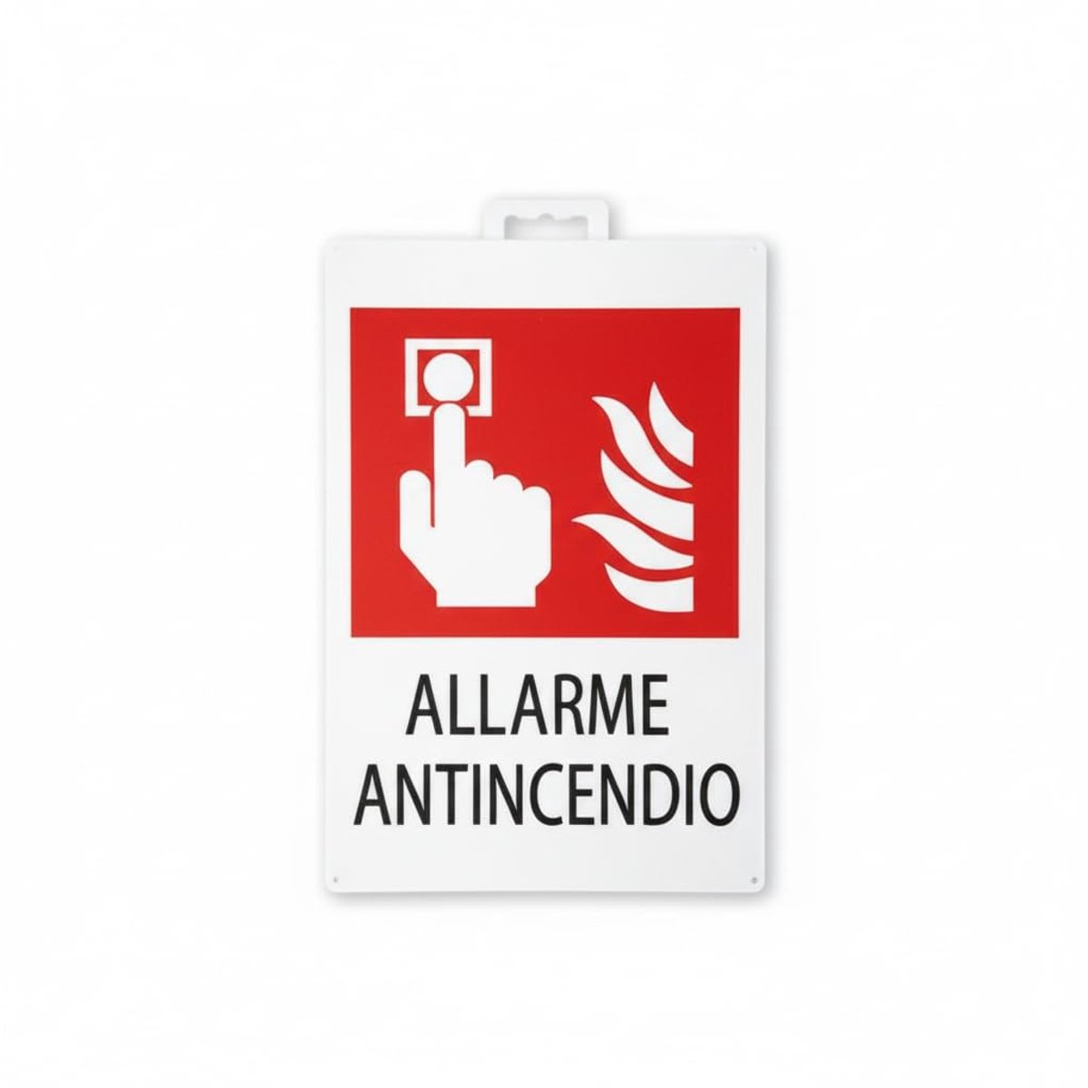 Bord brandalarm 20 x 30 cm - PVC - met symbool en belettering - verhoogt veiligheid - ShopVlot